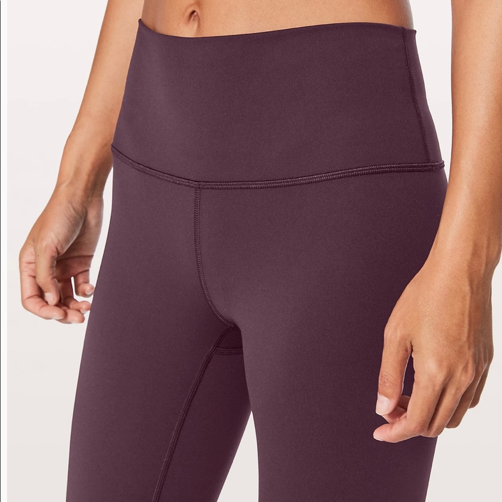 Lululemon Wunder Under Crop 21”-Purple